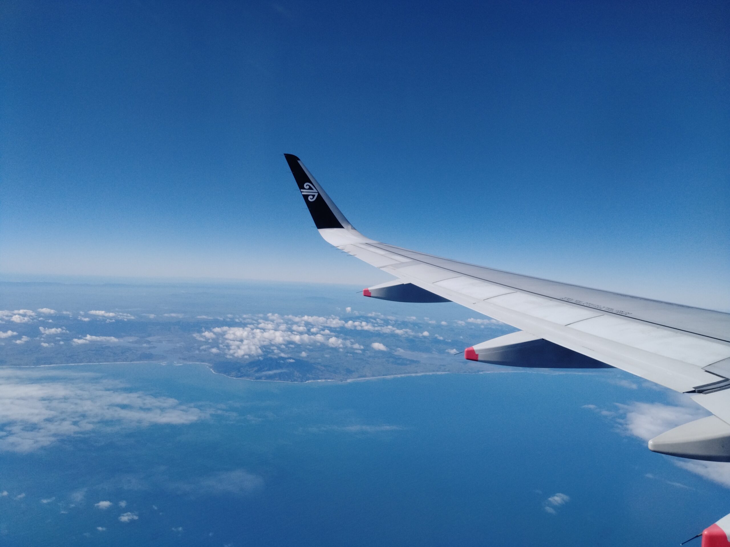 ニュージーランド航空フライト時の写真